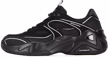 (Women) Skechers DLITES Hyper Burst 'Black Silver' 149983-BKSL (Women) Skechers DLITES Hyper Burst 'Black Silver' 149983-BKSL