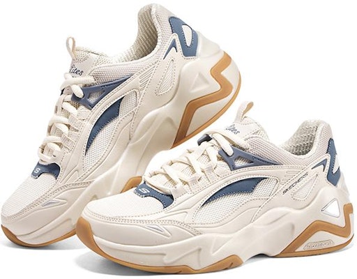 (Women) Skechers D'LITES Hyper Burst 'White Washed Blue' 149984-NTBL Order (Women) Skechers D'LITES Hyper Burst 'White Washed Blue' 149984-NTBL