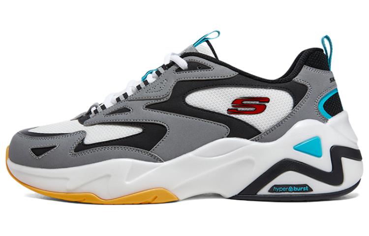 (Women) Skechers D'Lites Hyper Burst Sneakers 'Grey White Multi' 896259-GMLT