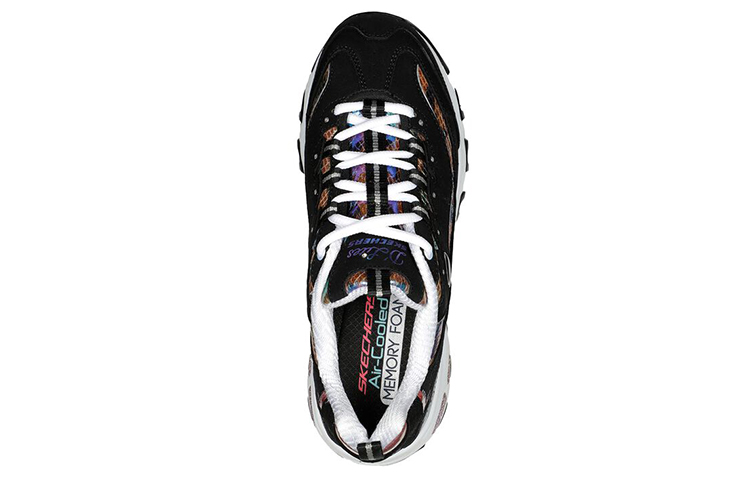 (W) Skechers D'Lites Leather 'Black Multi' 圖 4