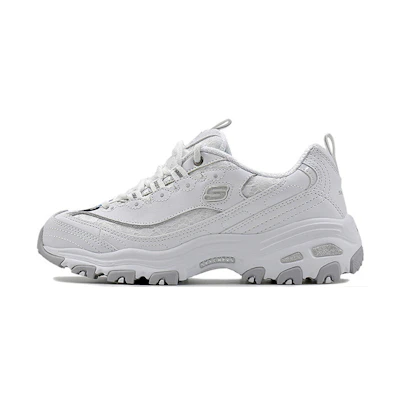 (W) Skechers D'Lite-Looking Glass 'White Grey'
