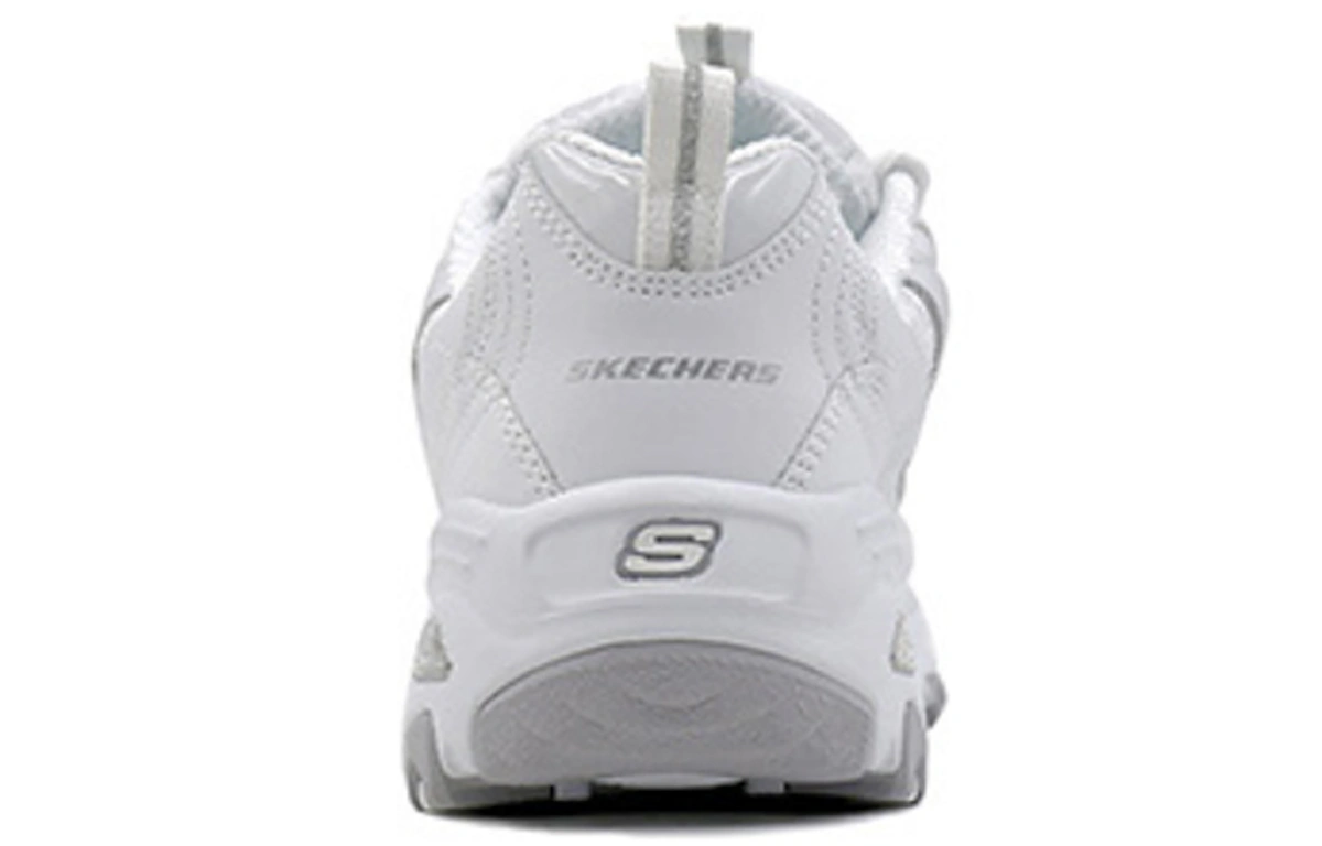 (Women) Skechers D'Lite-Looking Glass 'White Grey'