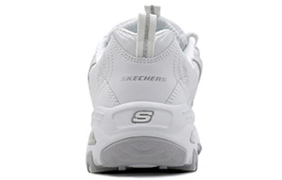 (Women) Skechers D'Lite-Looking Glass 'White Grey'