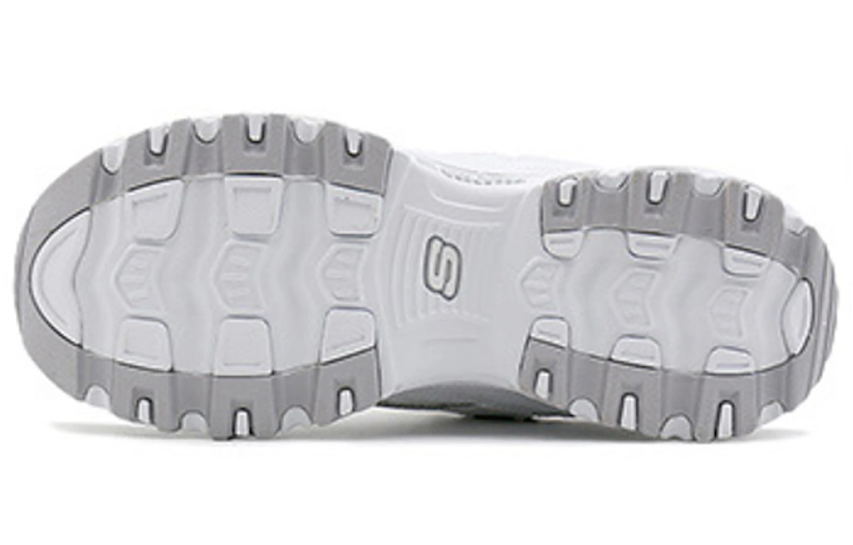 (Women) Skechers D'Lite-Looking Glass 'White Grey'