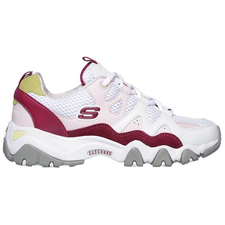 Order (W) Skechers D LITES Baskets Basses Rose pour Running 12937-WPK
