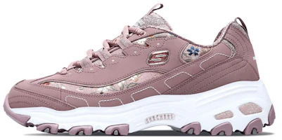 (Women) Skechers D'Lites Low-top Clunky Shoes Pink 13082-MVE (Women) Skechers D'Lites Low-top Clunky Shoes Pink 13082-MVE