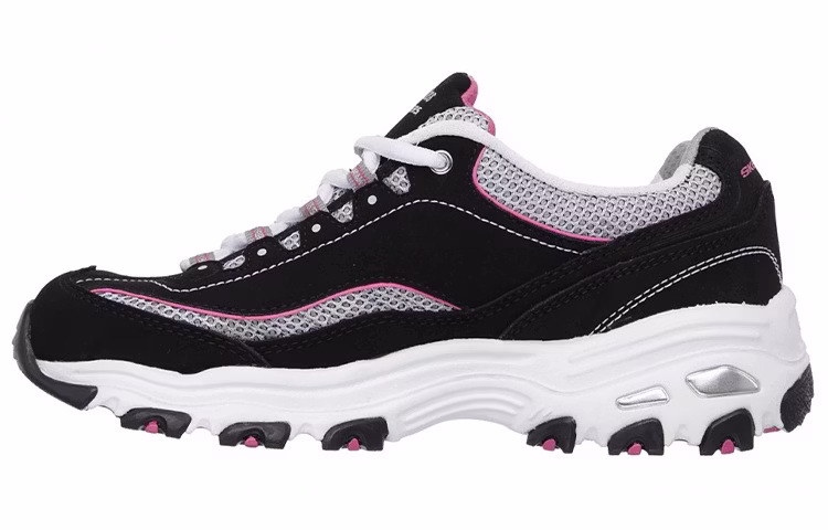 women-skechers-d-lites-low-black-pink-11617-bkwp