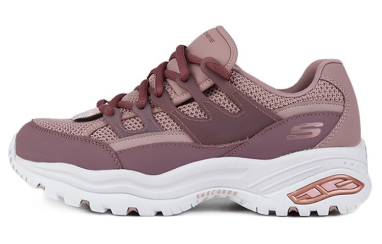 (Women) Skechers D'Lites Low-Top Daddy Shoes Pink 66666253-MVE