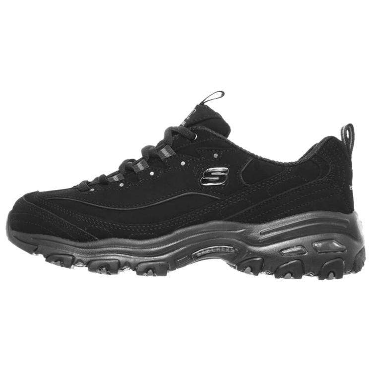 (Women) Skechers D'Lites Low-Top Running Shoes Black 11949-BBK