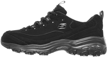 (Women) Skechers D'Lites Low-Top Running Shoes Black 11949-BBK (Women) Skechers D'Lites Low-Top Running Shoes Black 11949-BBK