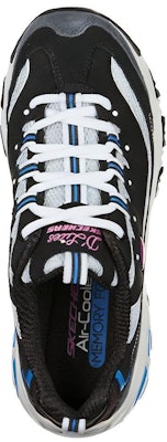 (Women) Skechers D Lites Low-Top Running Shoes Black/Blue 11947-BKBL Lookbook (Women) Skechers D Lites Low-Top Running Shoes Black/Blue 11947-BKBL