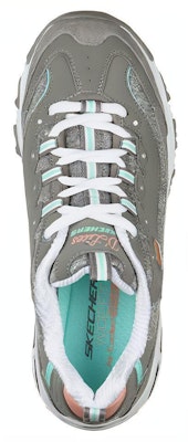 (Women) Skechers D'Lites Low-Top Running Shoes Grey/Green 149060-GYMN Lookbook (Women) Skechers D'Lites Low-Top Running Shoes Grey/Green 149060-GYMN