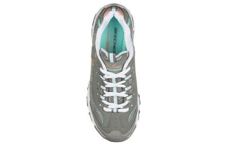 Shop (W) Skechers D'Lites Zapatillas Running Bajas Gris/Verde 149060-GYMN
