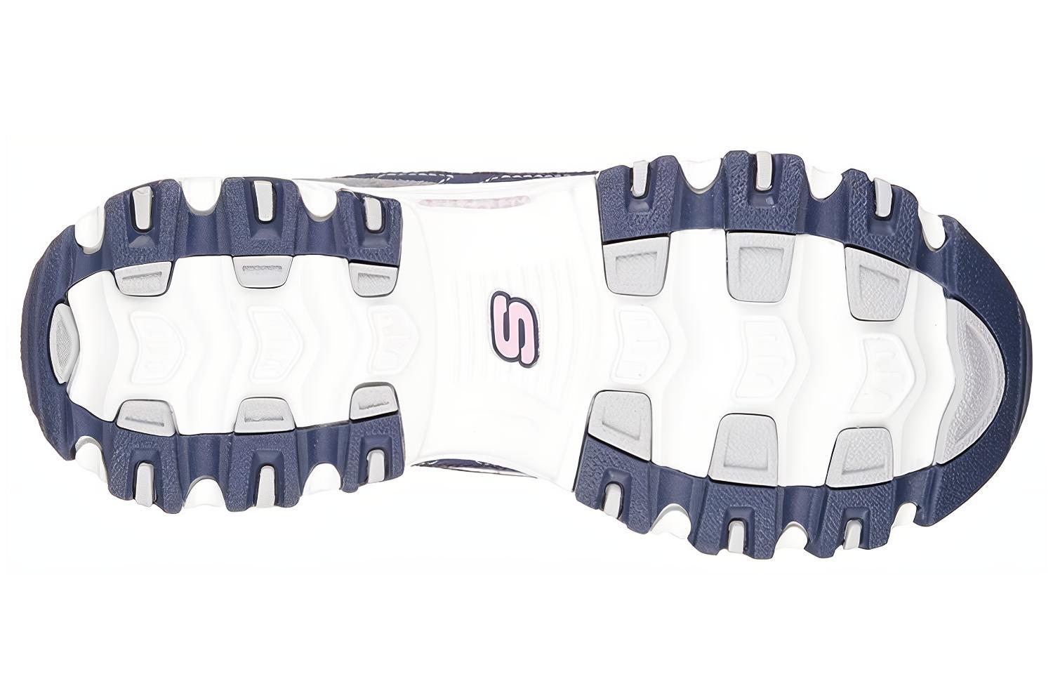 Shop (W) Skechers D Lites Kasut Lari Terendah Kelabu/Biru 11947-NVGW