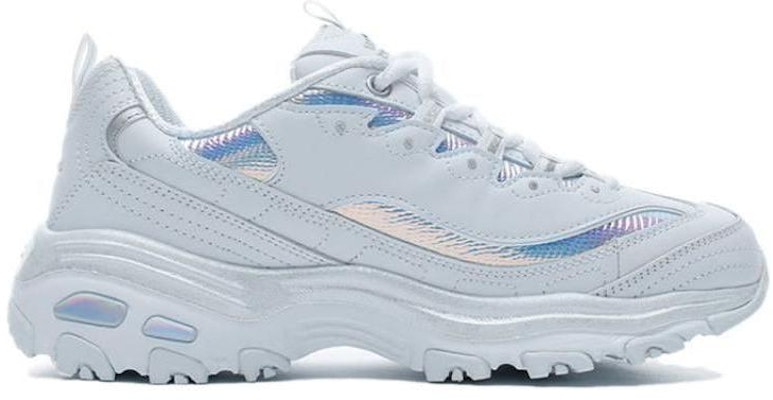 (Women) Skechers D'Lites Low-Top Running Shoes Silver/White 149098-WSL Order (Women) Skechers D'Lites Low-Top Running Shoes Silver/White 149098-WSL