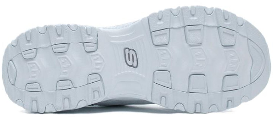 (Women) Skechers D'Lites Low-Top Running Shoes Silver/White 149098-WSL Purchase (Women) Skechers D'Lites Low-Top Running Shoes Silver/White 149098-WSL