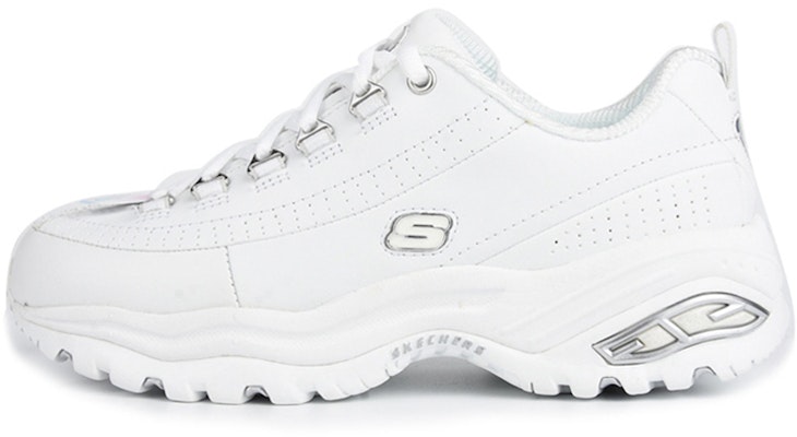 (Women) Skechers D'Lites Low-Top Running Shoes White 12491-WHT Buy (Women) Skechers D'Lites Low-Top Running Shoes White 12491-WHT