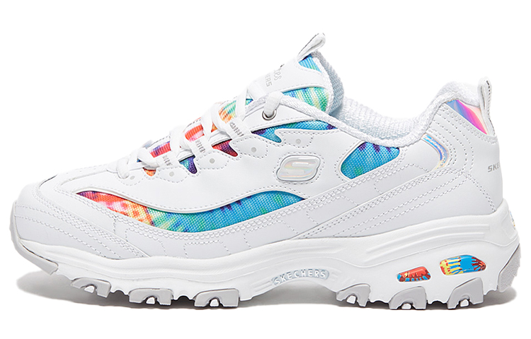 (Women) Skechers D'Lites Low-Top Running Shoes White 149015-WMLT