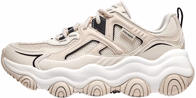 (Women) Skechers D'Lites Low 'Beige Teddy Bear' 149893-NTBK (Women) Skechers D'Lites Low 'Beige Teddy Bear' 149893-NTBK
