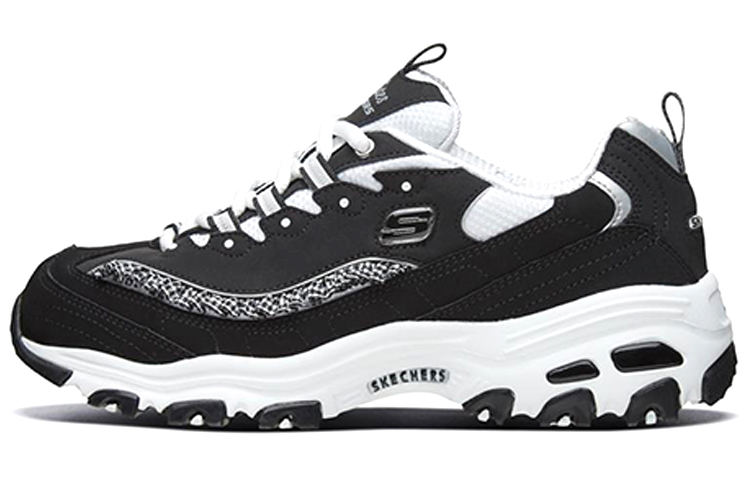 (W) Skechers D'lites Running Shoes Black