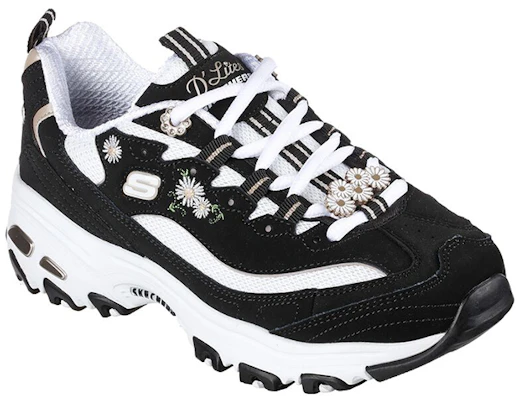 (W) Skechers D'Lites Low 'Negro' 149638-BKMT Lookbook (W) Skechers D'Lites Low 'Negro' 149638-BKMT