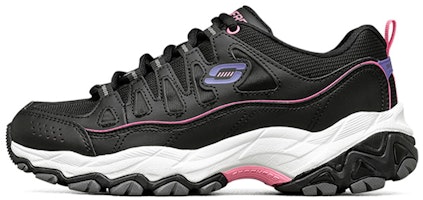 (Women) Skechers DLites Shoes 'Black Purple White' 66666315-BLK (Women) Skechers DLites Shoes 'Black Purple White' 66666315-BLK
