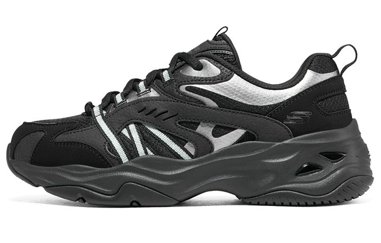 (Women) Skechers DLITES 4.0 'Black Silver' 896080-BBK