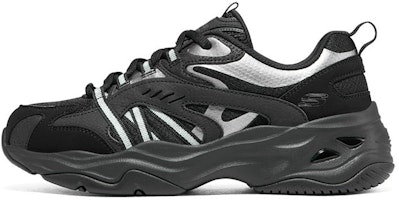(Women) Skechers DLITES 4.0 'Black Silver' 896080-BBK (Women) Skechers DLITES 4.0 'Black Silver' 896080-BBK