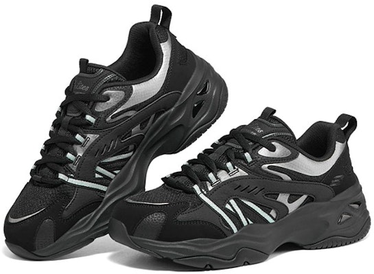 (Women) Skechers DLITES 4.0 'Black Silver' 896080-BBK Lookbook (Women) Skechers DLITES 4.0 'Black Silver' 896080-BBK