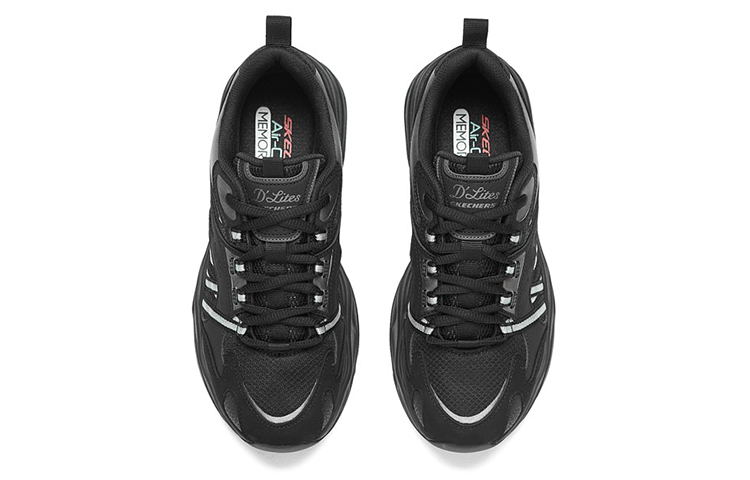 Shop (W) Skechers DLITES 4.0 'Hitam Perak' 896080-BBK