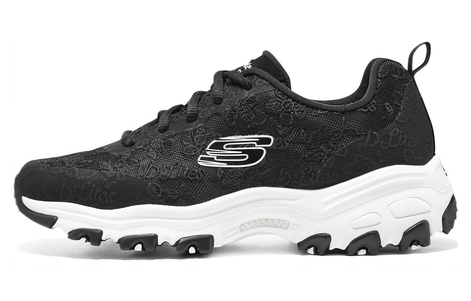 (Women) Skechers D'Lites Low 'Black' 896196-BLK