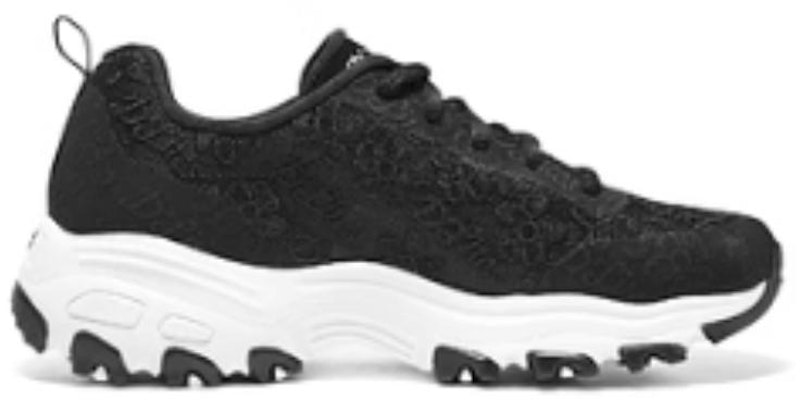 (Women) Skechers D'Lites Low 'Black' 896196-BLK Order (Women) Skechers D'Lites Low 'Black' 896196-BLK