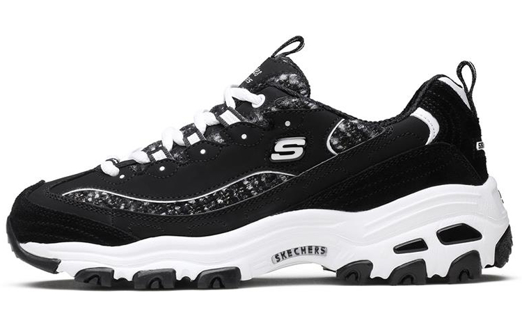 (W) Skechers D'Lites Black
