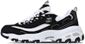 Buy (Women) Skechers D'Lites Black/ White 11422-BKW