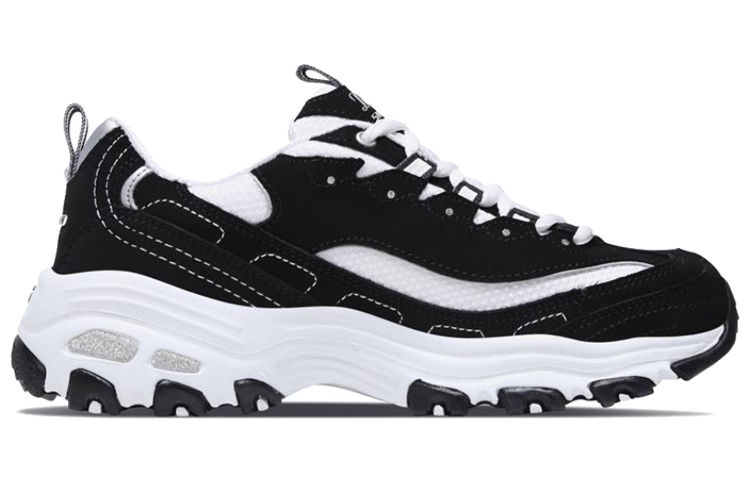 Order (Women) Skechers D'Lites Black/ White 11422-BKW