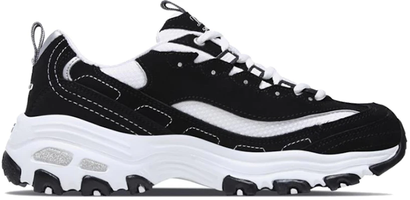 (Women) Skechers D'Lites Black/ White 11422-BKW Order (Women) Skechers D'Lites Black/ White 11422-BKW
