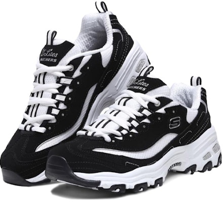 White 2025 platform skechers