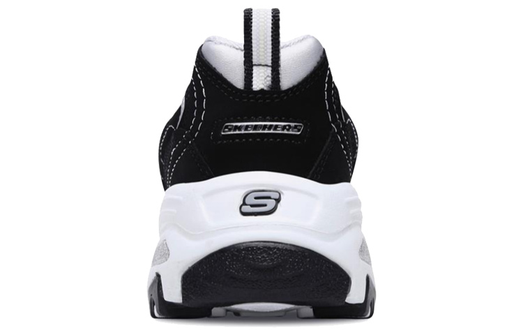 Shop (Women) Skechers D'Lites Black/ White 11422-BKW