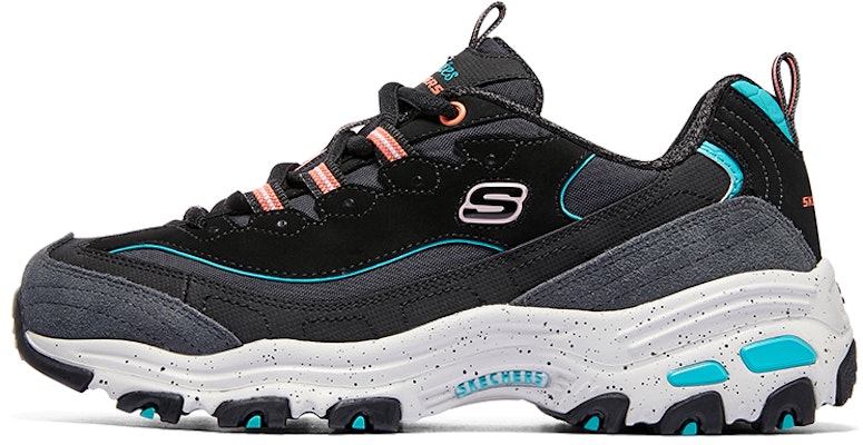 (Women) Skechers D'Lites Low 'Black Blue Pink' 149589-BKMT Buy (Women) Skechers D'Lites Low 'Black Blue Pink' 149589-BKMT