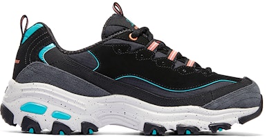 (W) Skechers D'Lites Low 'Hitam Biru Pink' 149589-BKMT Order (W) Skechers D'Lites Low 'Hitam Biru Pink' 149589-BKMT