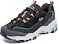 (W) Skechers D'Lites Low 'Hitam Biru Merah Jambu' 149589-BKMT