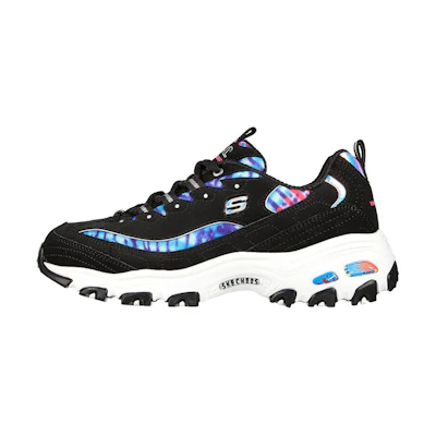 (W) Skechers D'Lites Low 'Black Multicolor'