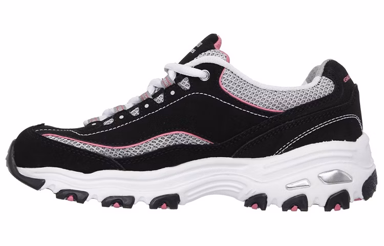 women-skechers-d-lites-low-black-pink-11617-bkwp