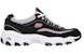 (W) Skechers D'Lites Low-Top Kasut Daddy Hitam/Merah Jambu 11617-BKWP