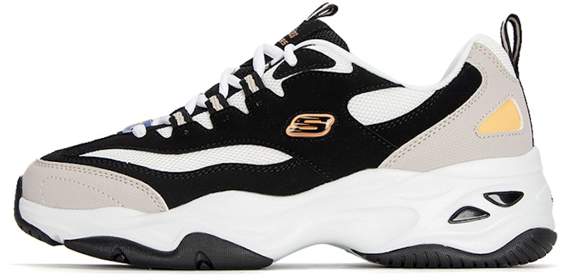 Black top rainbow skechers