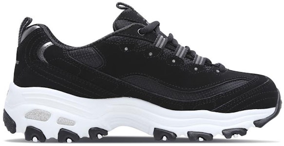 (W) Skechers D Lites Sepatu Hitam/Perak 11930-BLK Order (W) Skechers D Lites Sepatu Hitam/Perak 11930-BLK