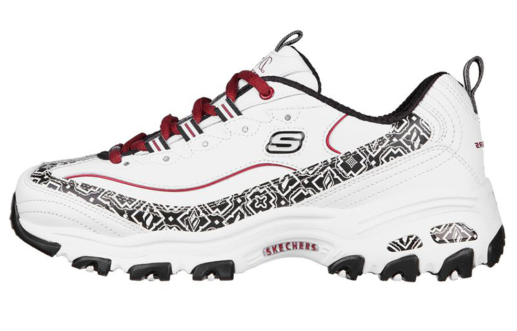 (Women) Skechers D'Lites Low 'Black White' 149980-WBK