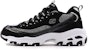 (W) Skechers D Lites Kasut Larian Low-Top Hitam/Putih 66666036-BKW