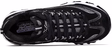 Shop Skechers D‘Lites 低筒休閒運動鞋 女款 黑白