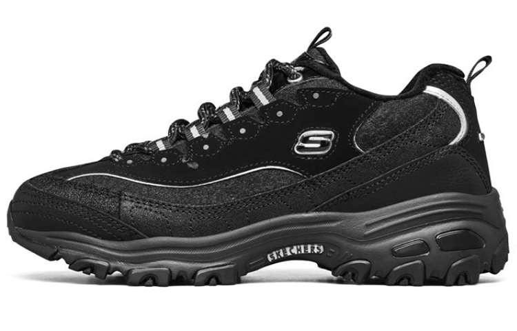 (W) Skechers D'lites Black/White